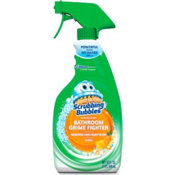 Sc Johnson Scrubbing Bubbles® Multi Surface Bathroom Cleaner, Citrus Scent, 32 Oz. Spray Bottle, 8/Carton 306111